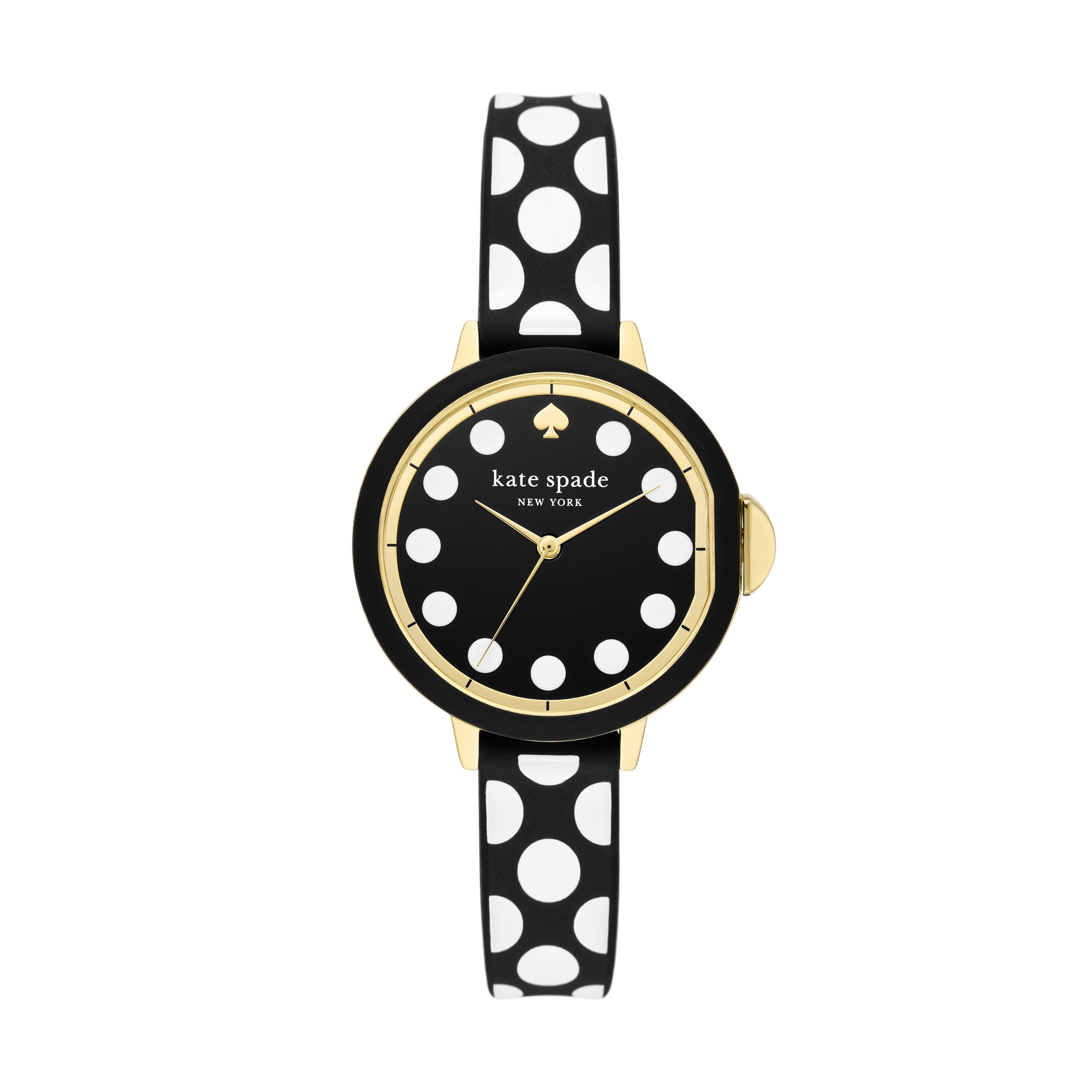 New York Park Row Three-Hand Dot Silicone Watch