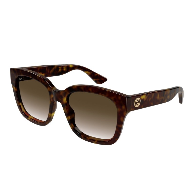 Women's Shiny Dark Havana Cat Eye Sunglasses