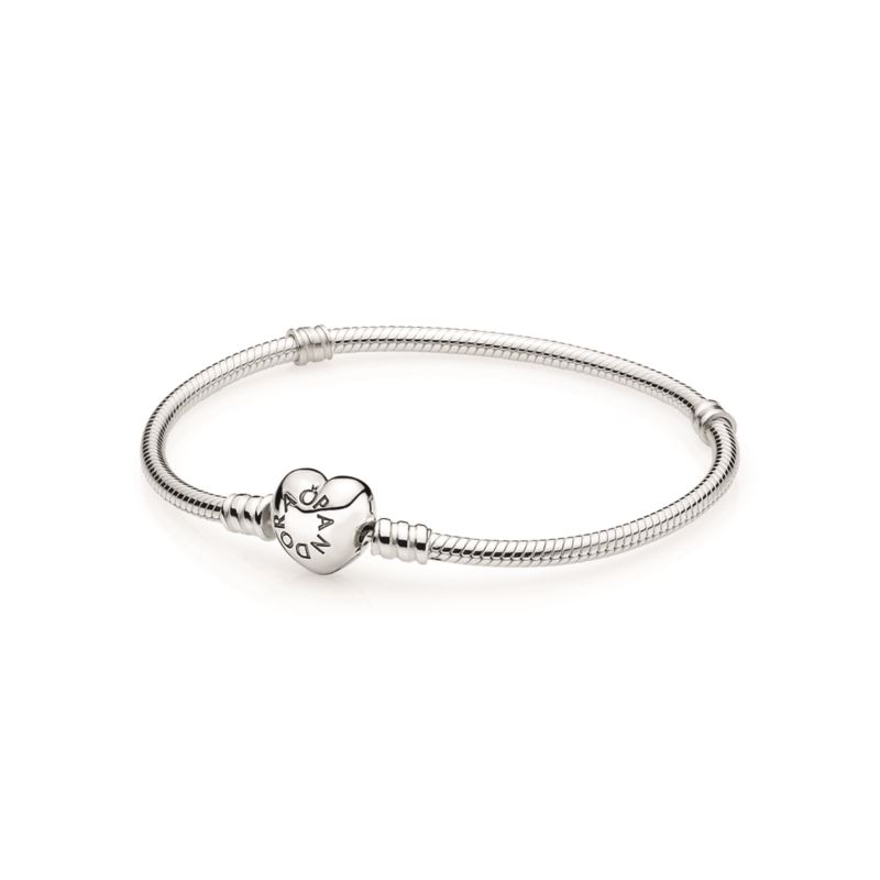 7.5 Inch - Bracelet With Heart Clasp