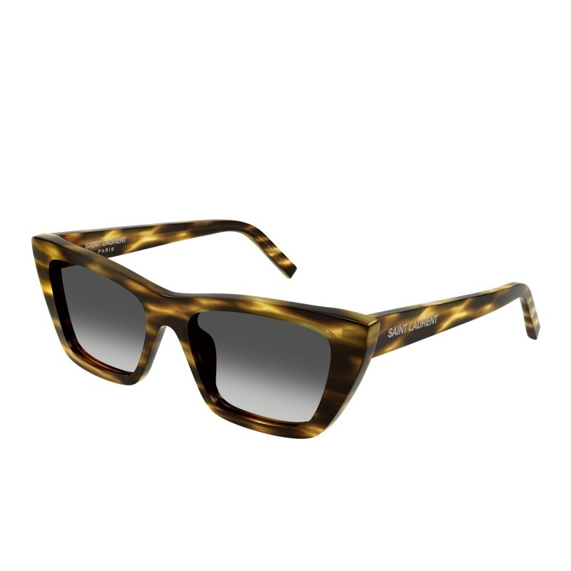 Women's Shiny Flamed Havana Cat Eye Sunglasses