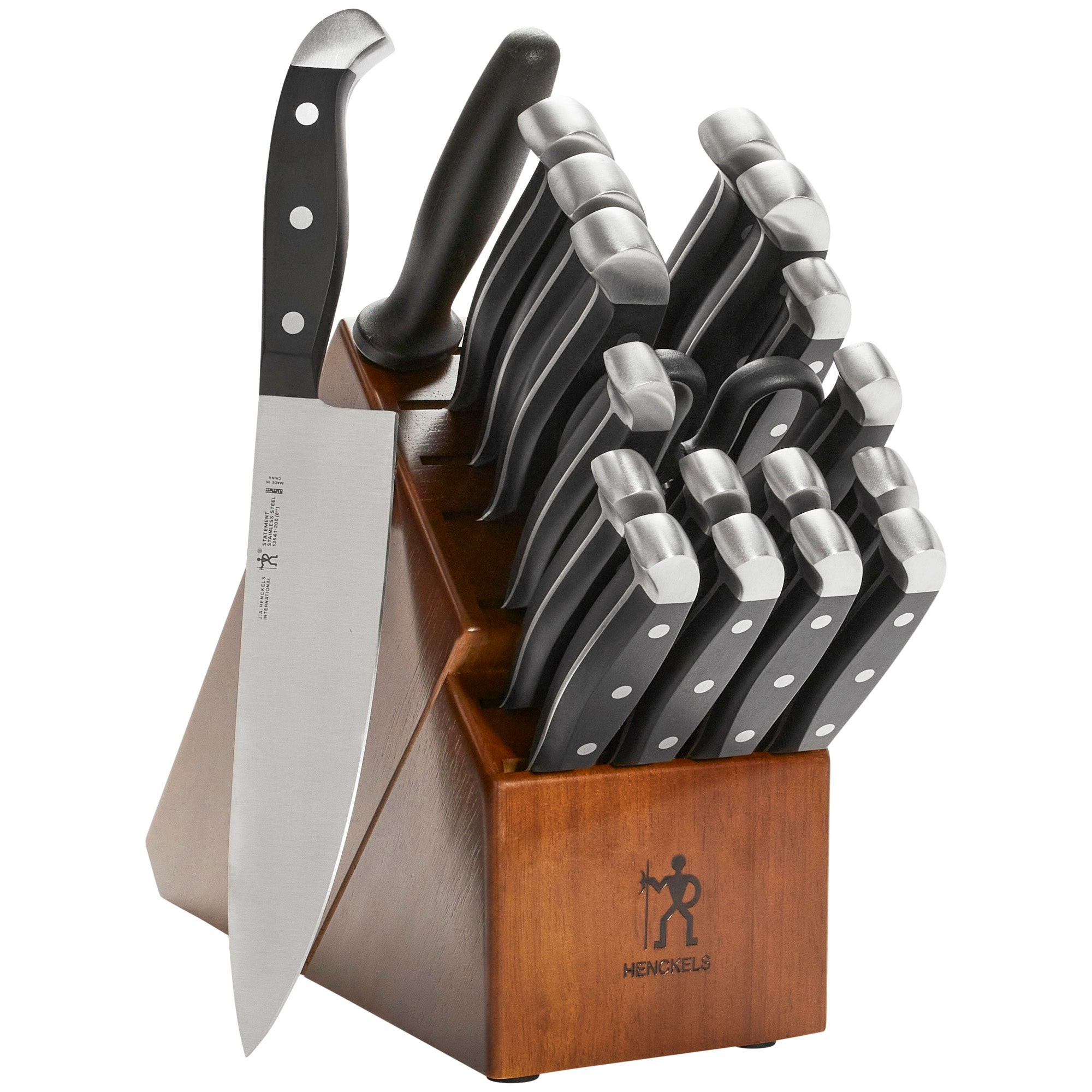 Statement 20 pc Knife Block Set Brown