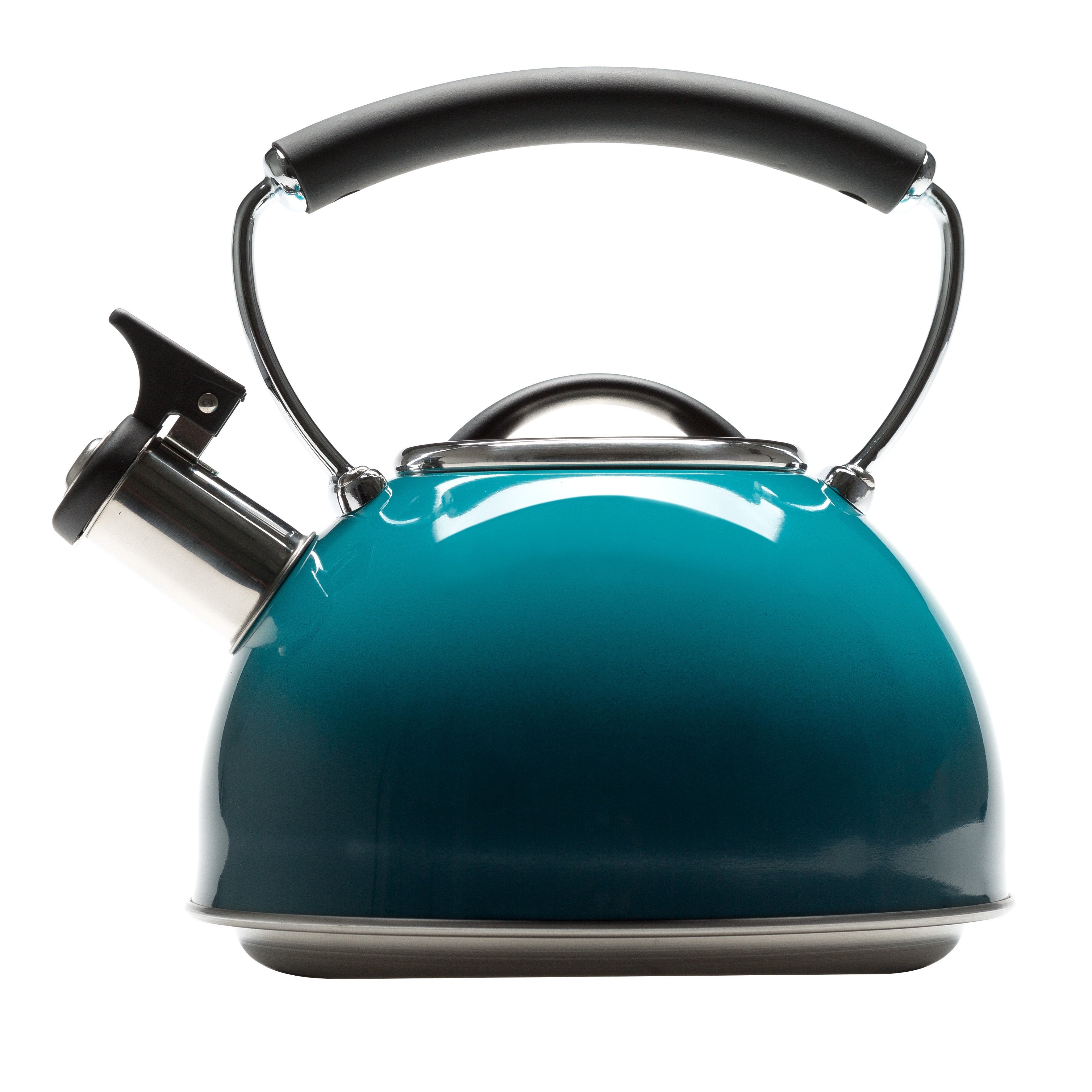 Chelsea 2.3qt Stainless Steel Whistling Kettle Teal Ombre