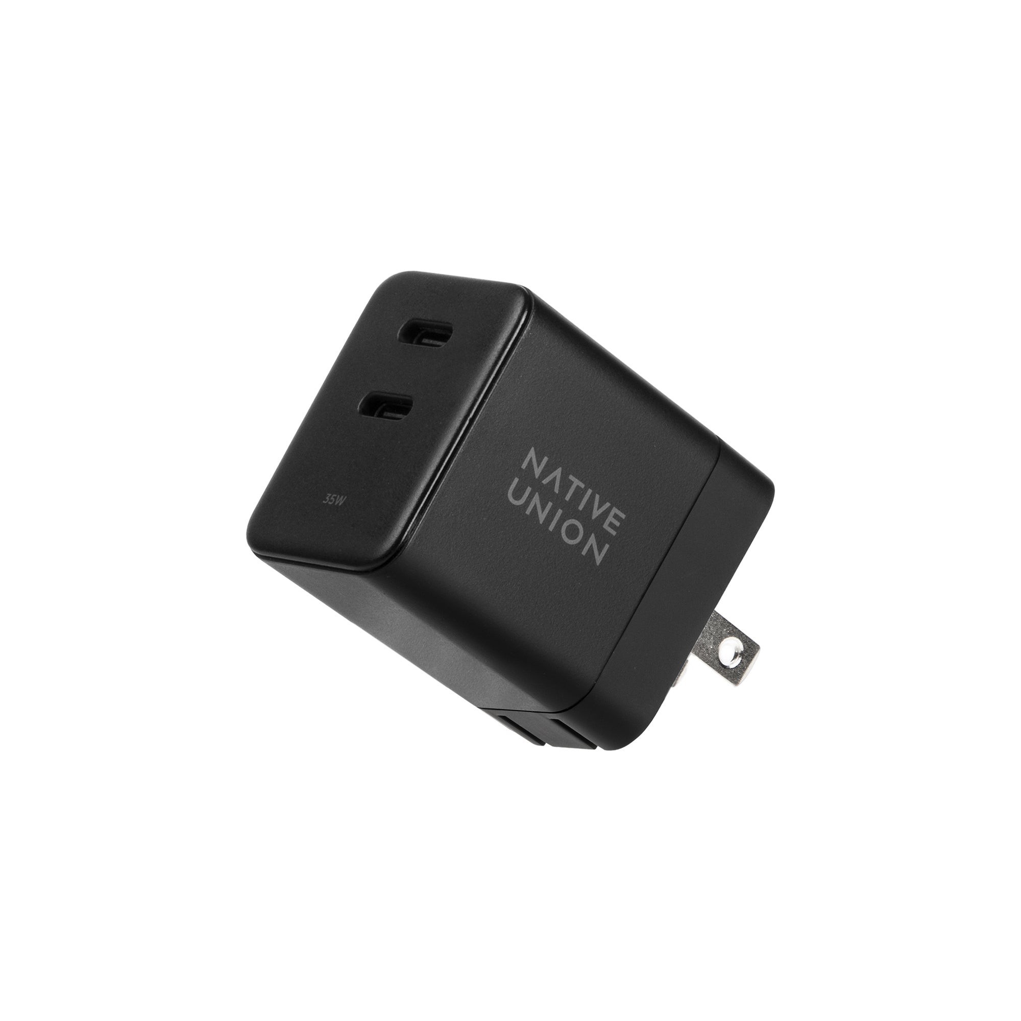 Fast GaN PD 35W Charger w/ 2 USB-C Ports Black