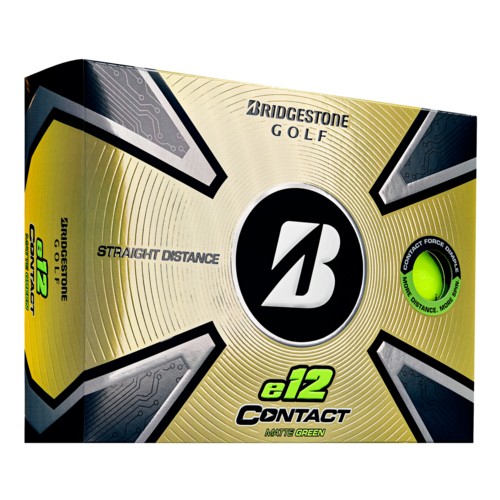 Bridgestone e12 Contact Golf Balls Matte Green, 2023