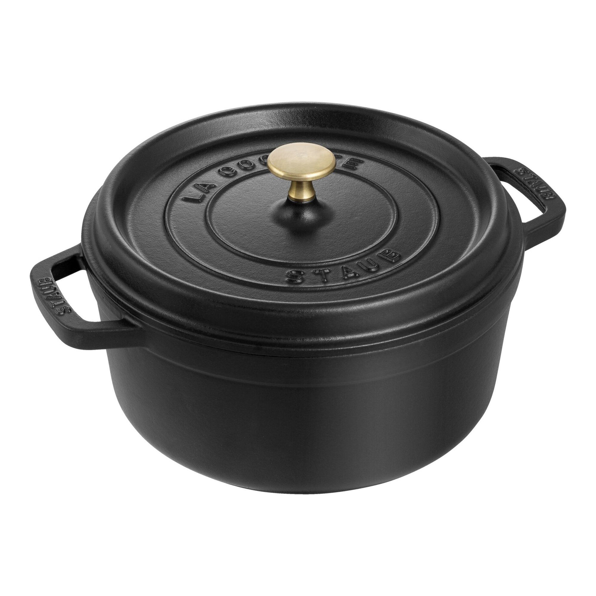 4qt Cast Iron Round Dutch Oven Black Matte