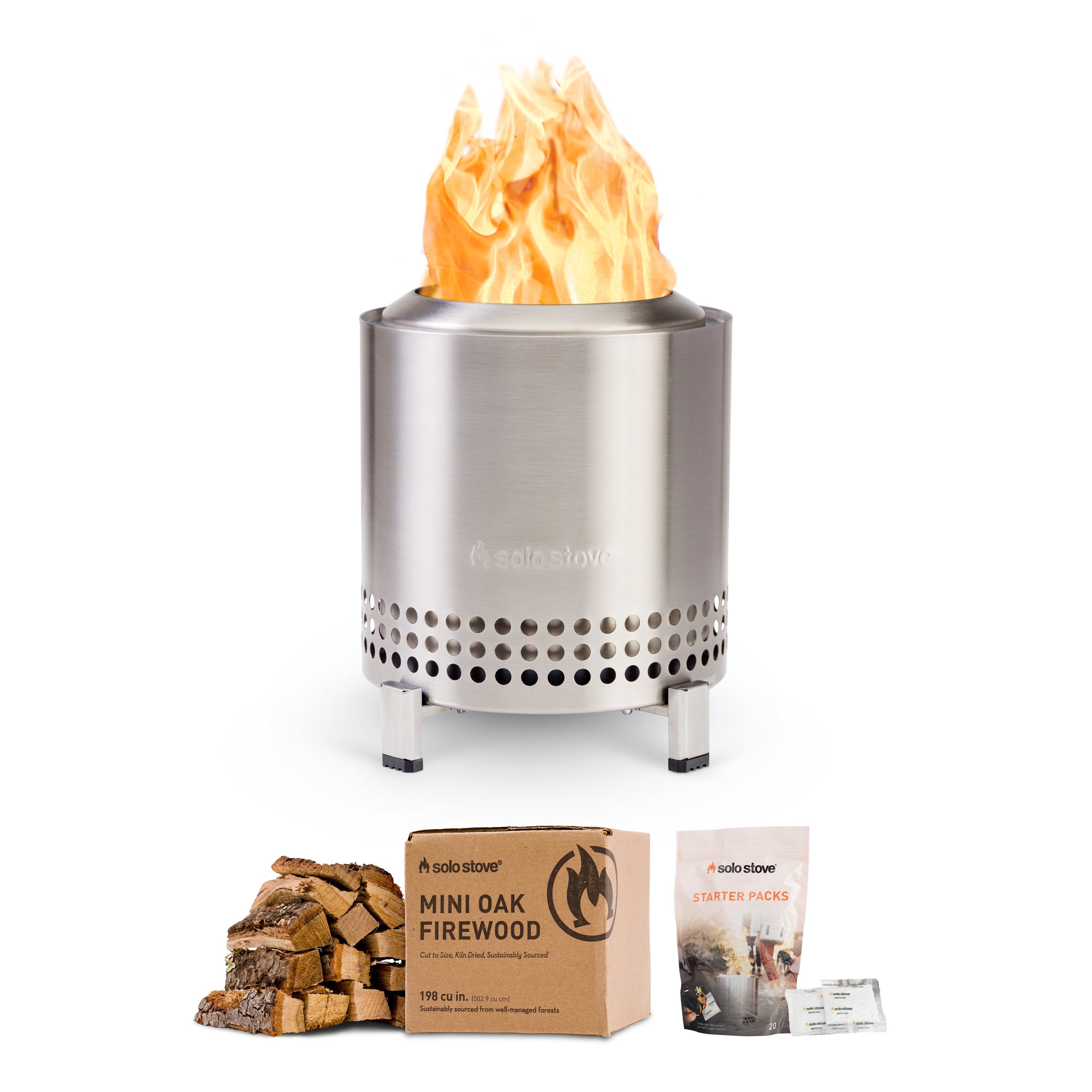 Mesa XL Tabletop Pit + Box of Mini Wood + Starter Pack Stainless
