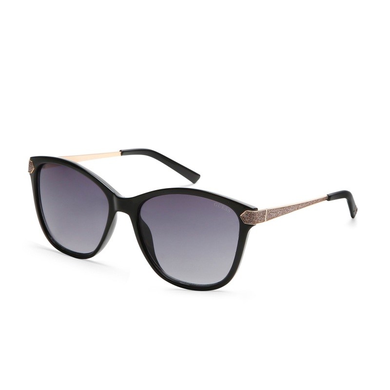 Factory shiny black Geometric Sunglasses