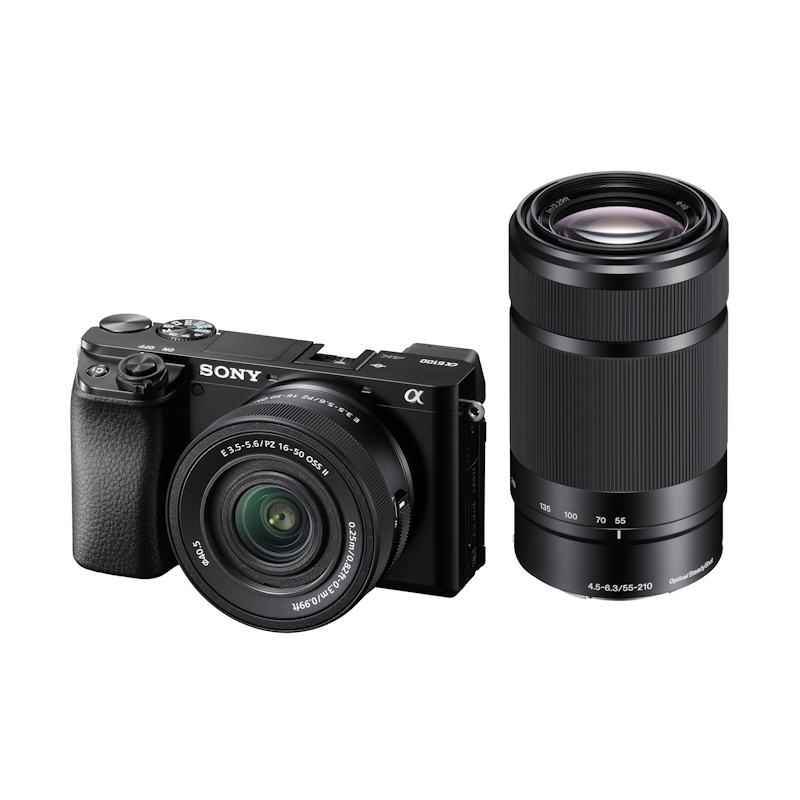 Sony Mirrorless Camera with 16-50mm and 55-210mm Lenses