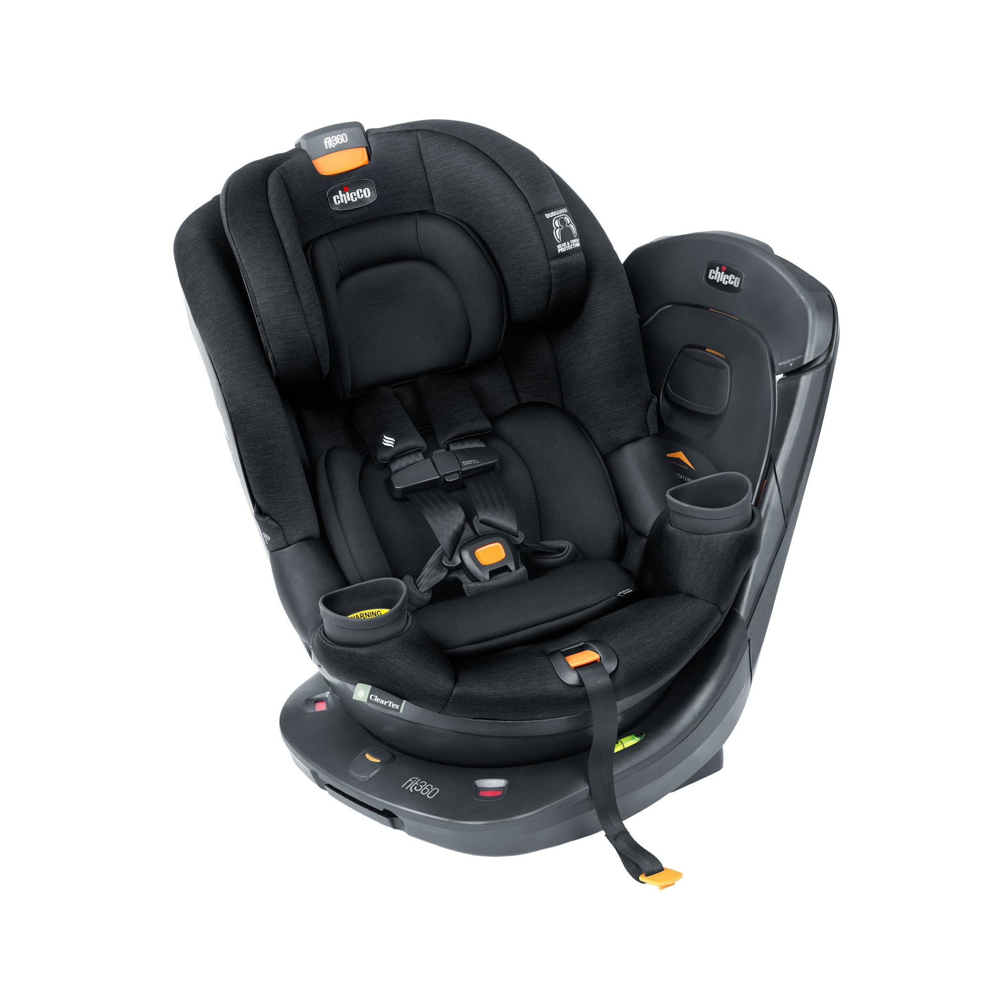 Fit360 ClearTex Rotating Convertible Car Seat Black