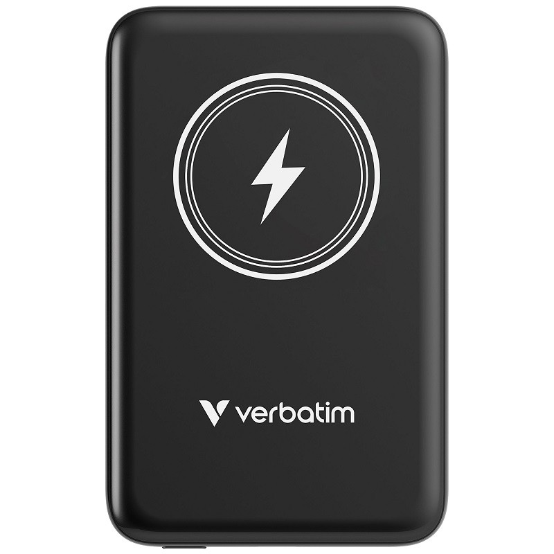 Charge 'n' Go Magnetic Wireless Power Bank 10,000 mAh - (Black)