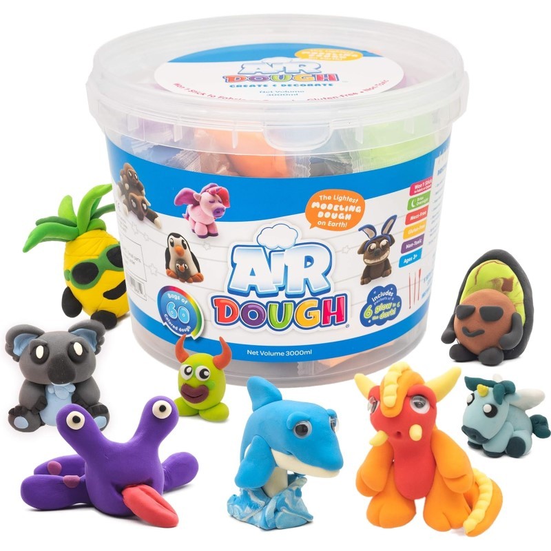 Air Dough Bucket - (60 Pieces)