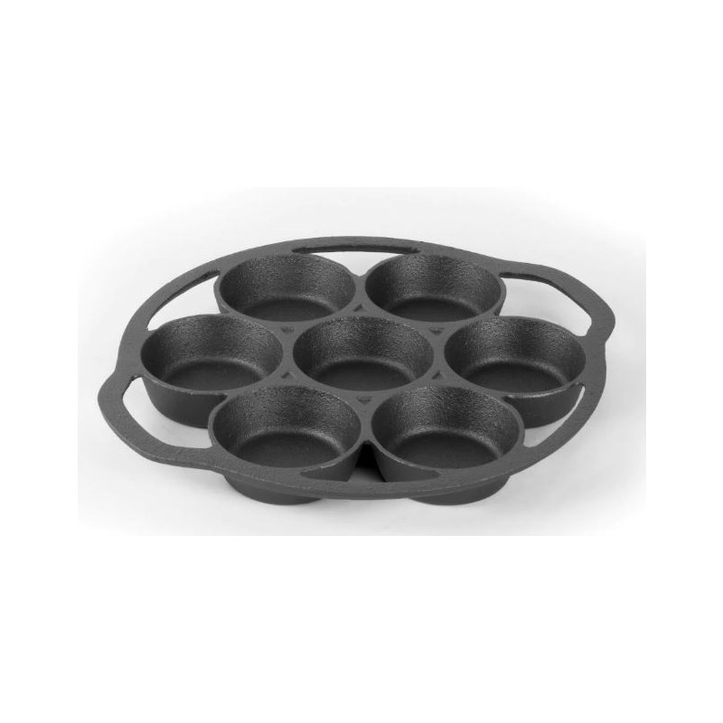 Cast Iron Biscuit Pan-Black