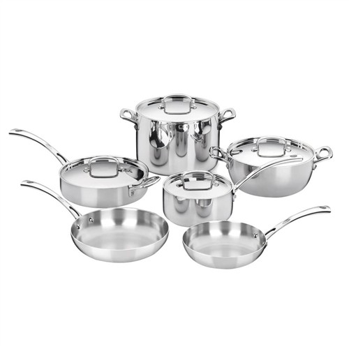 Cuisinart French Classic 10-Pc Cookware Set, Stainless Steel