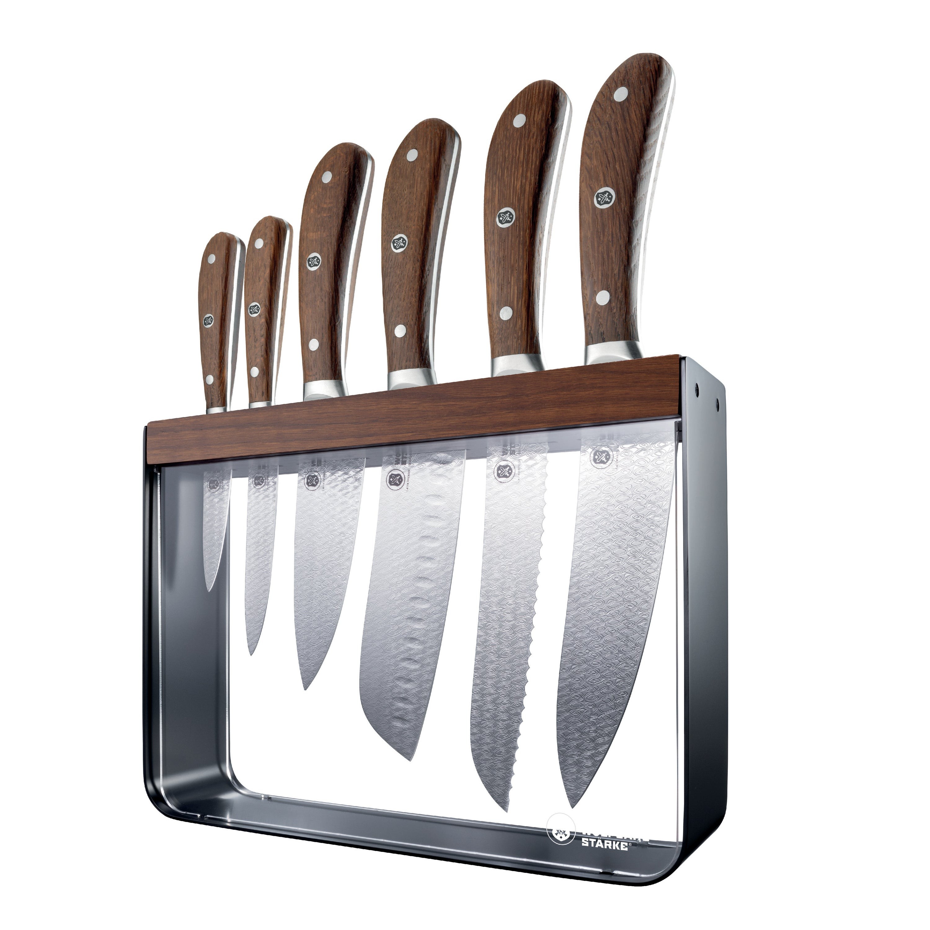 Oak Harz 7pc Knife Block Set