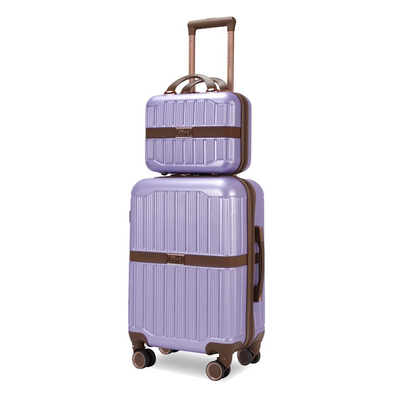 Dakota 2 Piece Hardside Carry-On Cosmetic Luggage Set Gravender